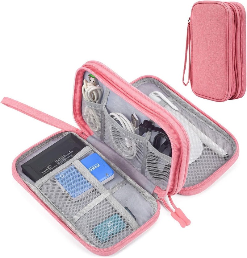 CAOODKDK Electronic Organizer Travel USB Cable Accessories Bag/Case,Waterproof for Power Bank,Charging Cords,Chargers,Mouse,Earphones Flash Driver - Image 2